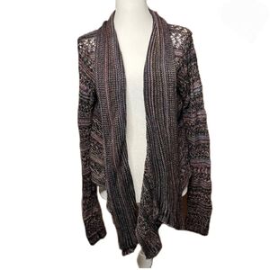 Multicolor Open-Knit Women's Sweater